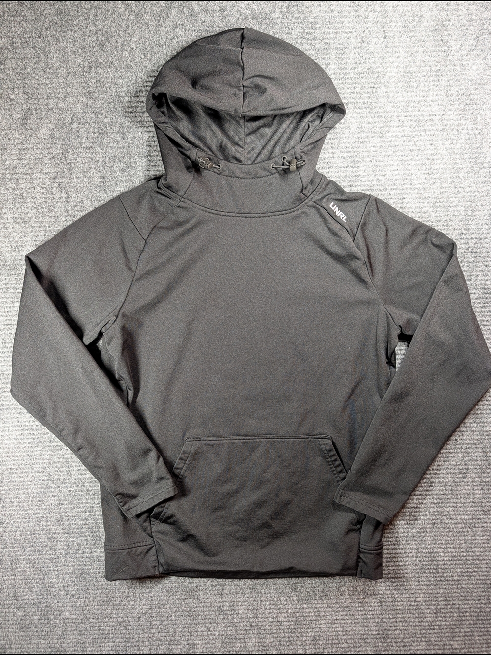 UNRL Men's Performance Hooded Pullover Jacket - Black Size XS